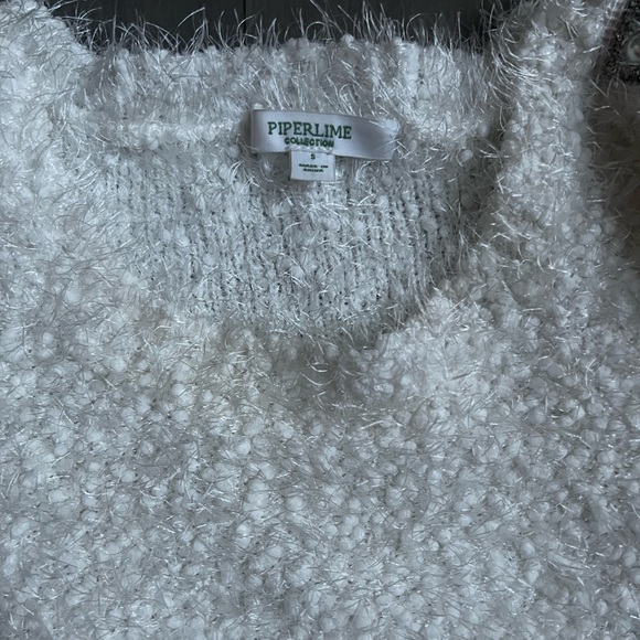 🍈Piperlime Ivory Pearl-embellished Gala Sweater - Picture 13 of 13